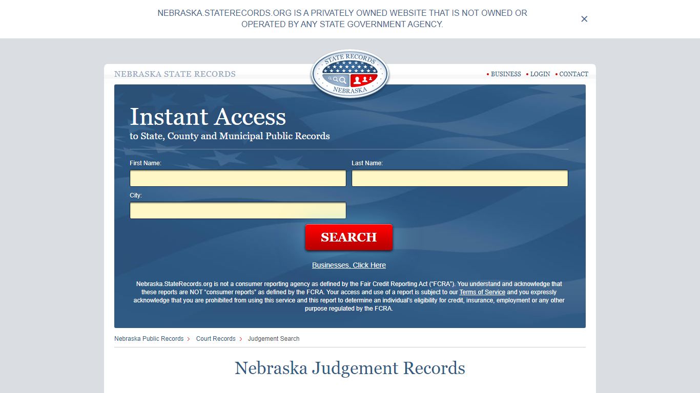 Nebraska Judgement Records | StateRecords.org