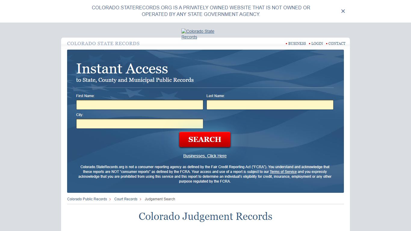 Colorado Judgement Records | StateRecords.org